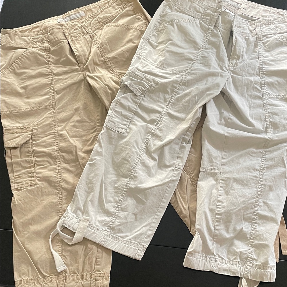 Old Navy Ankle & Cropped Pants in Tan and Cream